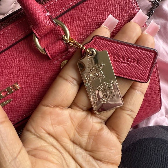 Coach Rose Pink Bennett Satchel - Picture 2 of 4